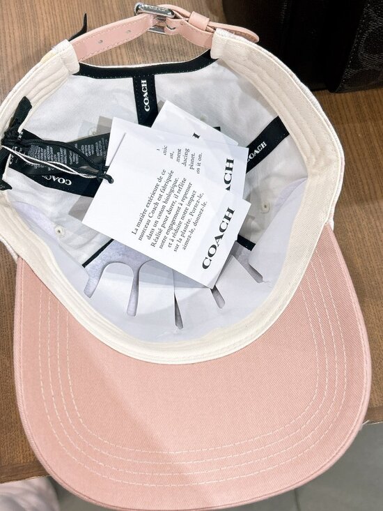 nwt coach Signature Baseball Hat for women one size main image 7
